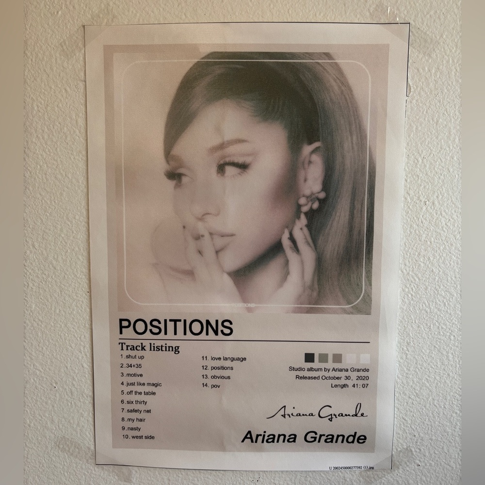 Ariana Grande Positions Album Poster